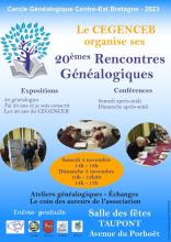 20èmes rencontres généalogiques du CEGENCEB